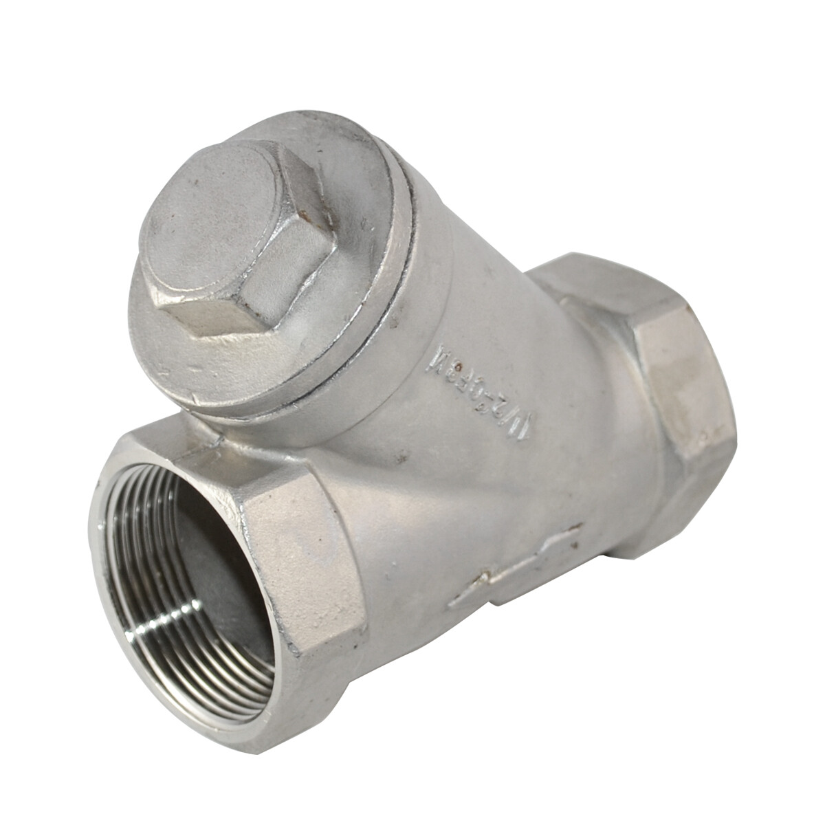 1-1/2″ 1.5 in NPT Female Y Strainer Mesh Filter Swing check Valve SS 316 800Psi