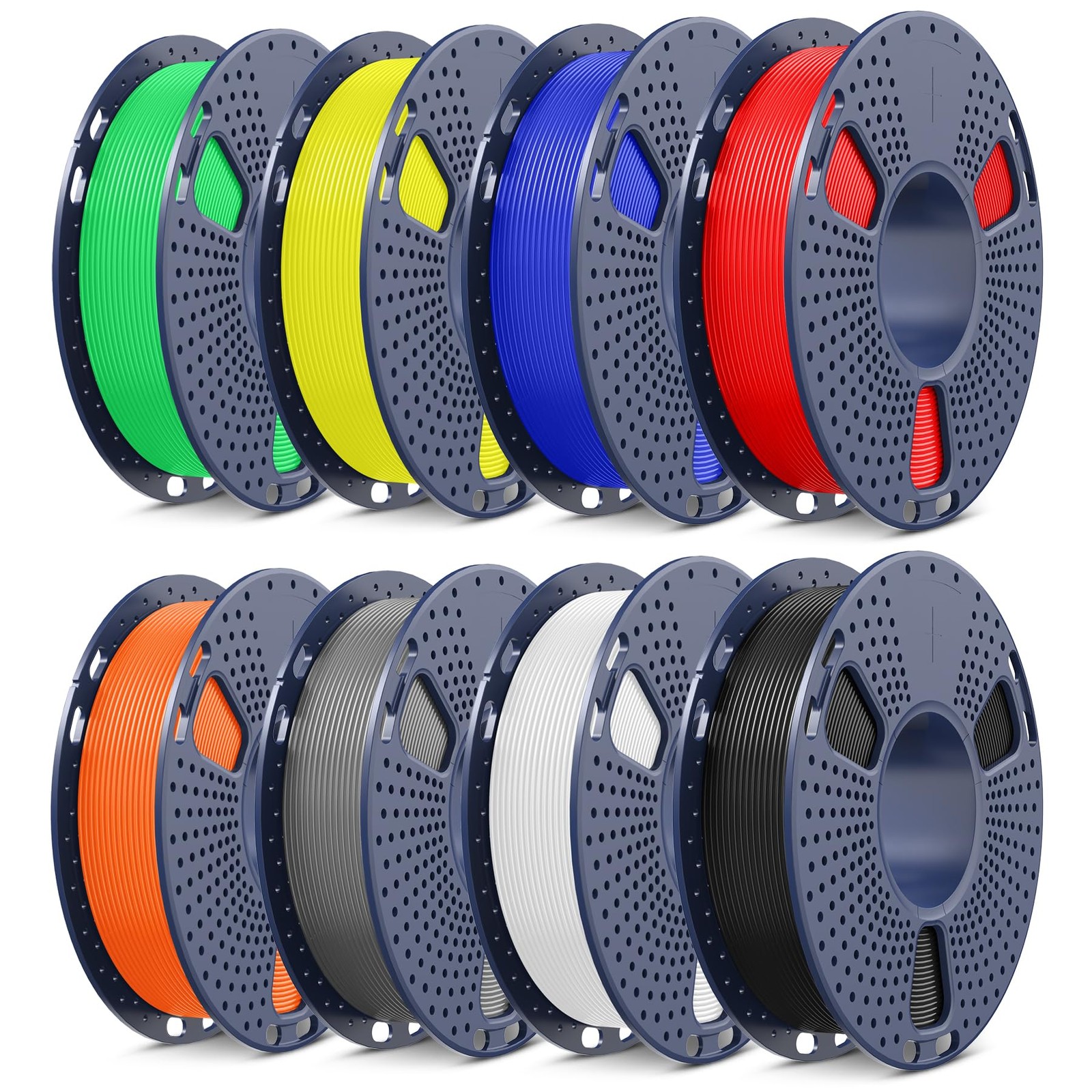 2kg, 8*250g New Color – Black+white+grey+red+klein Blue+yellow+green+sunny…