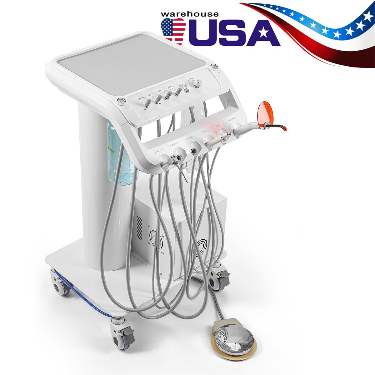 Dental Portable Delivery Unit System Air Compressor Cart/Dental Suction System