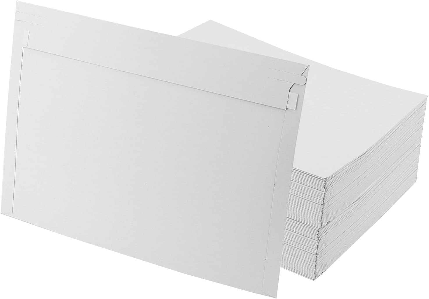 50 Pack 9 X 12 Inch Stay Flat Mailers, A4 White Cardboard Envelopes Mai