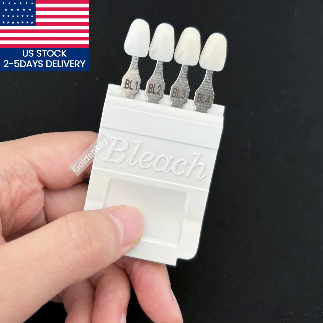 Dental Bleach Shade Guide BL1 4Colors Bleached Chart Teeth Based Vita US STOCK
