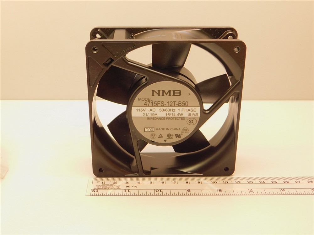 NMB 4715FS-12T-B50-D00 115VAC 50/60Hz .21/.19A 16/14.4W 119mm Square Box Fan