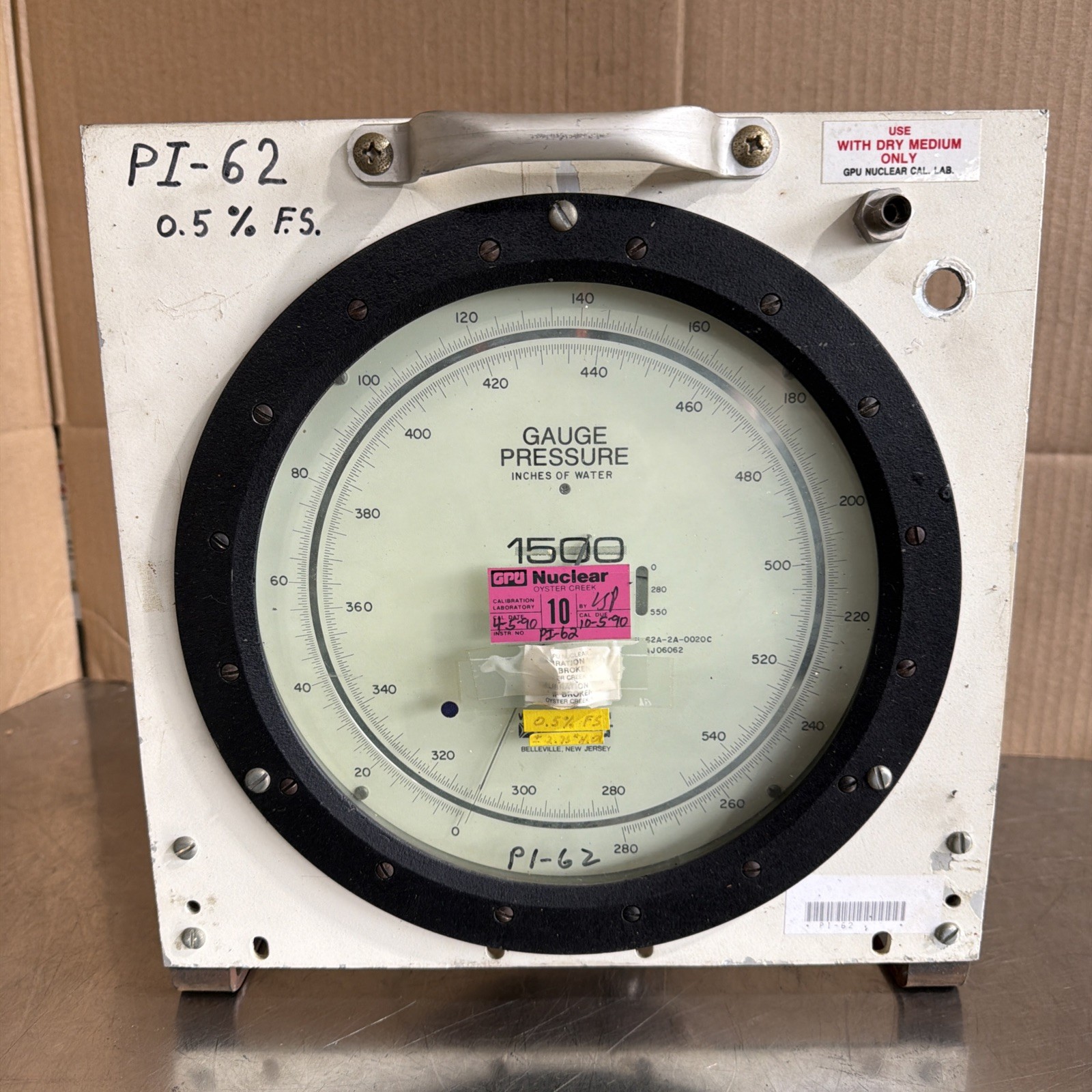 Pennwalt Wallace Tiernan 1500 Hi-Performance Gauge 62A-2A-0020C