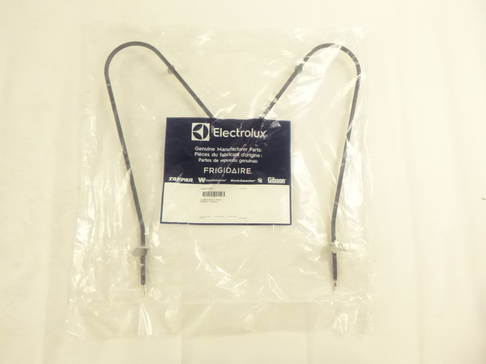 OEM Electrolux Frigidaire Range Bake Heating Element 316075103