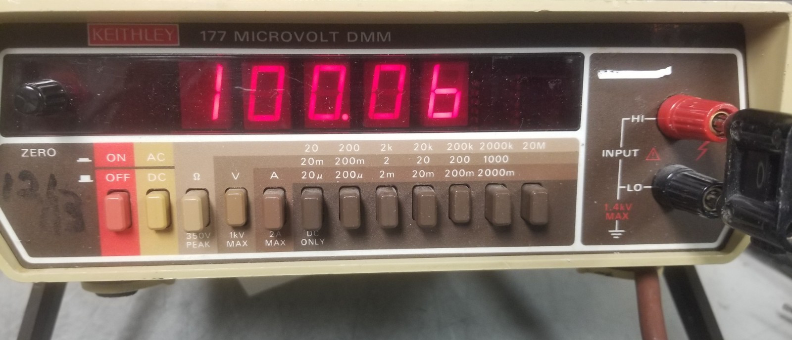High Resolution Benchtop DMM CALIBRATED! Keithley 177 1 μV Microvoltmeter milliΩ