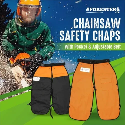 Forester Chainsaw Chap Apron 35 INCH Chaps-with-Pocket-Grey-by Tree wedge