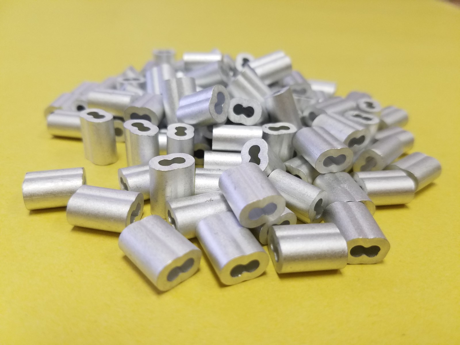 Aluminum Swage crimps/Sleeves for 3/32″ Wire Rope Cable:50,100,200,500 &1000 pcs