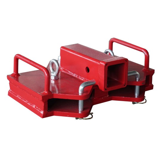 2″ Dual Forklift Hitch Receiver Aadpter 14.04*10.92*5.38 in C»2.11 in