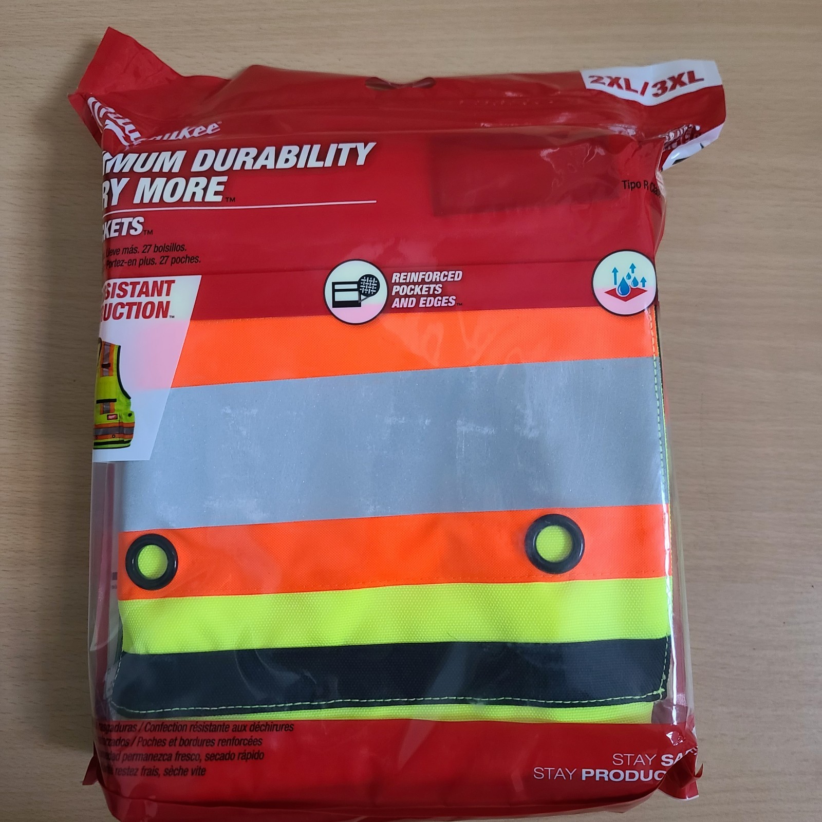 Milwaukee Class 2 Surveyors High Vis Yellow Safety Vest 2XL/3XL 48-73-5163
