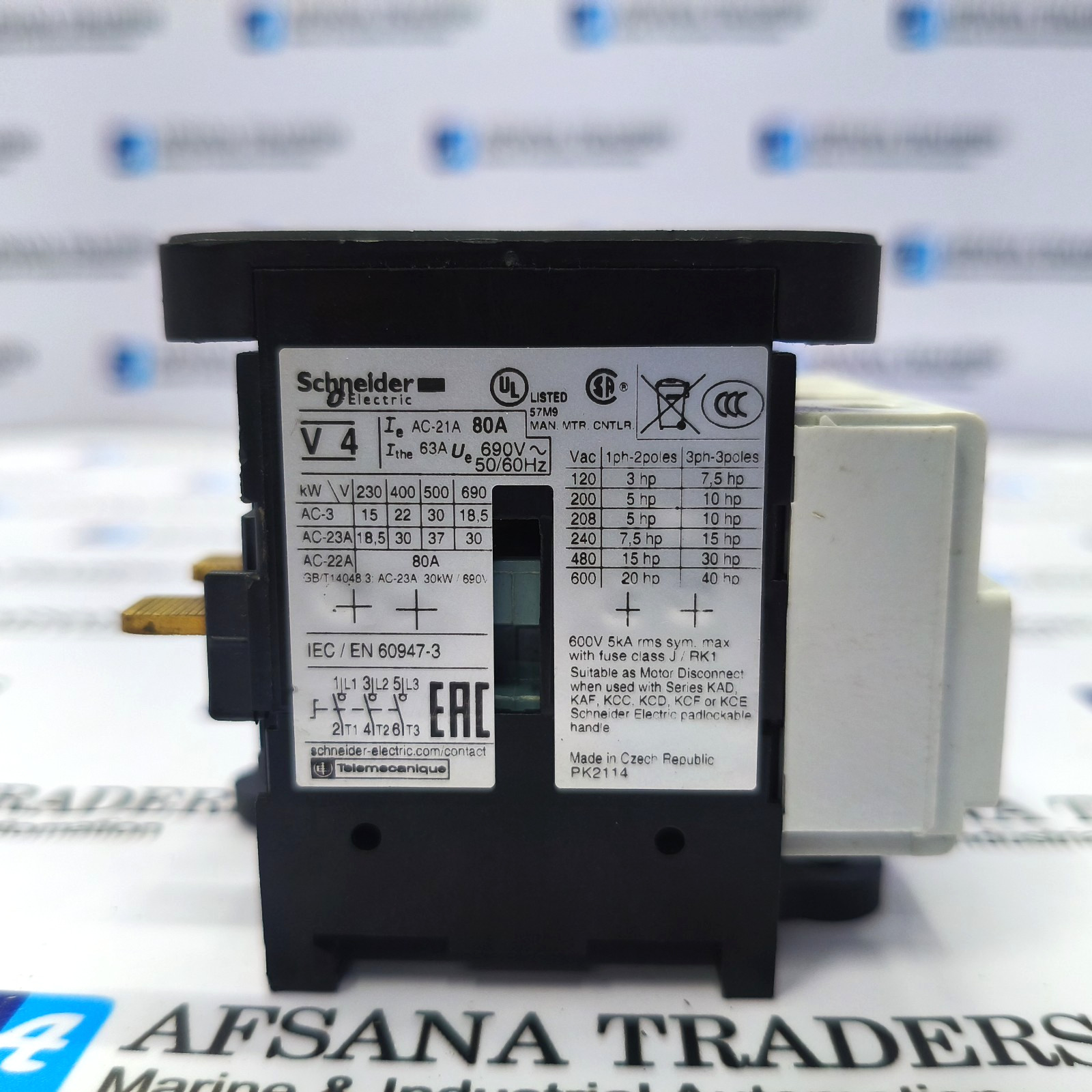 TELEMECANIQUE V4 80A 3 POLE ISOLATED LOAD BREAK SWITCH