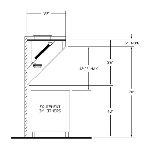 6′ Mobile Concession Hood System with Exhaust Fan