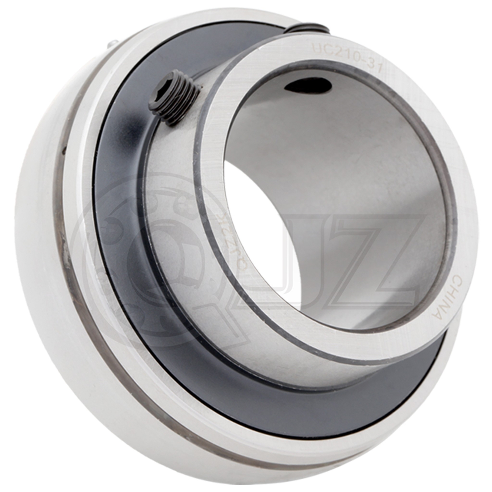 [Qty.2] UC210-31 Insert Bearing w/ Set-Screw Locking [1-15/16” Bore x 3.543″ OD]