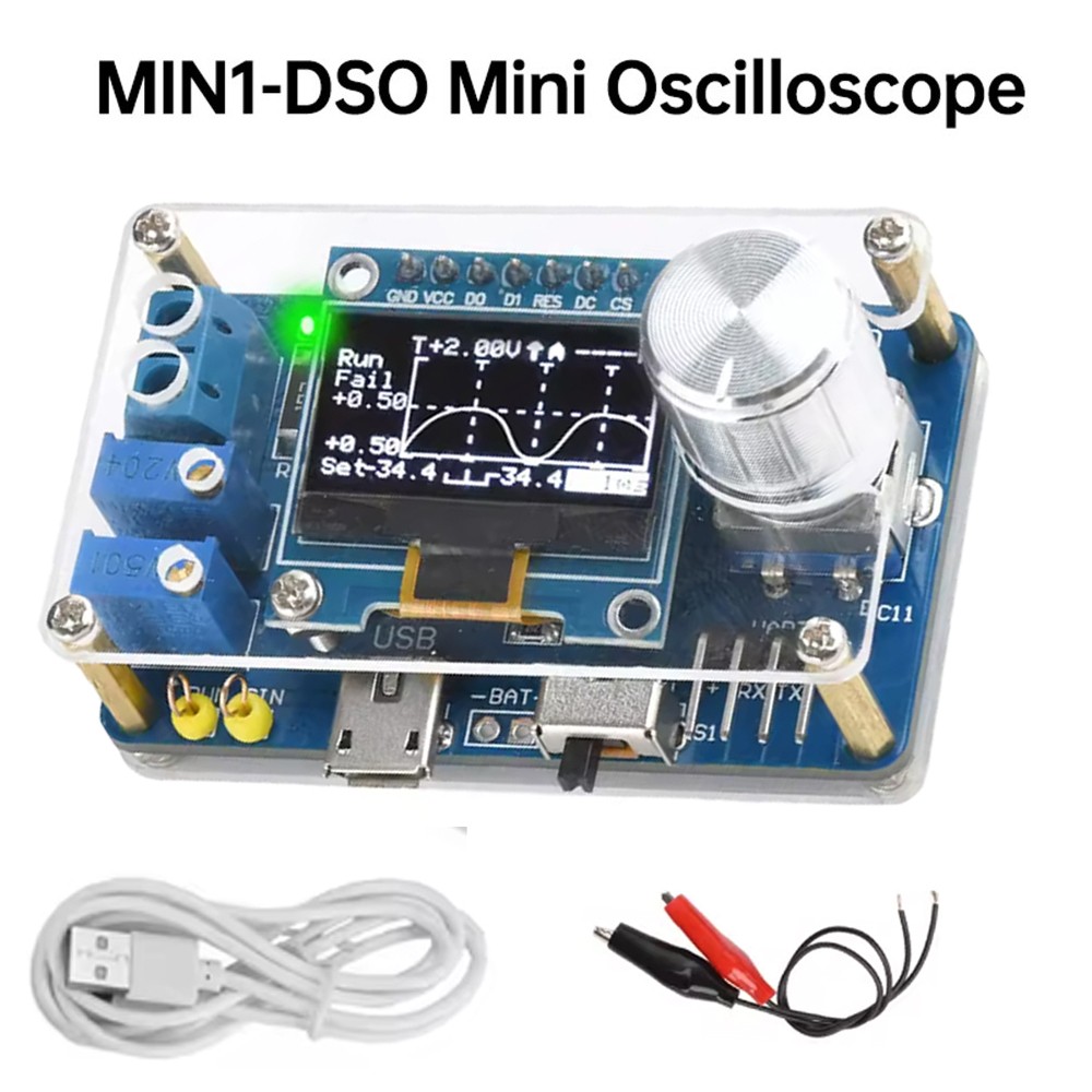 Mini Digital Oscilloscope Electronic DIY Kit STC DIY Soldering Practice Project