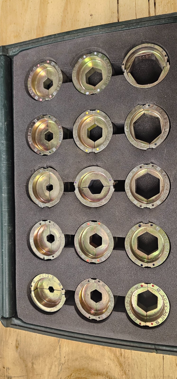 Greenlee KD12CU 12-Ton U-Type Crimping Die Set #6 – 750 KCMIL