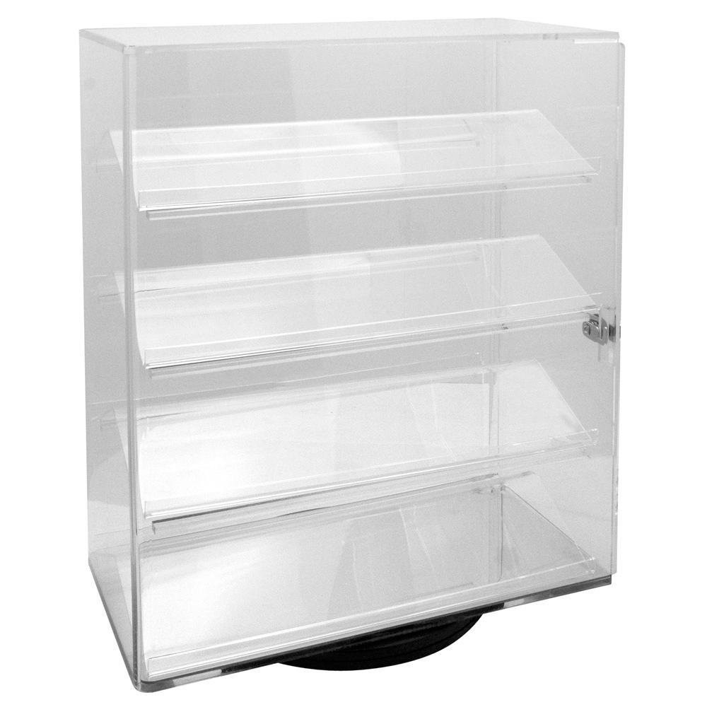 Acrylic Counter top Display with4 Removable shelves and door with/Lock IMPERFECT