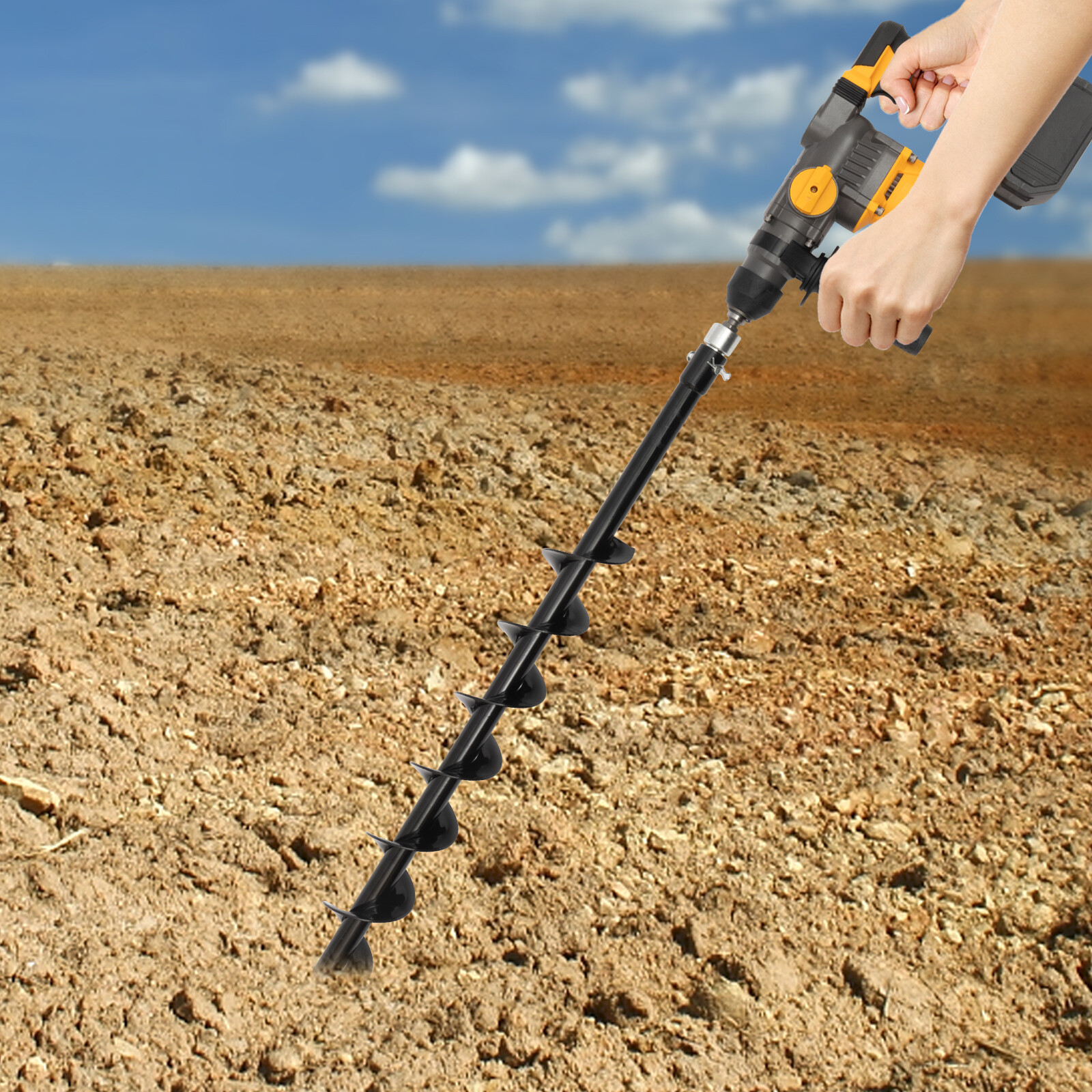 SDS-Plus Cordless Rotary Hammer Drill 1400r/min W/ Drill Bit Φ22mm/Φ13mm/Φ28mm