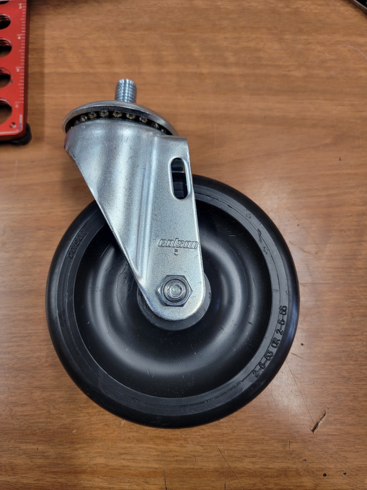 Colson 2.05254.55 5″ X 1-1/4″ Non-Mark Poly Swivel Caster, No Brake, 1/2-13 Stem
