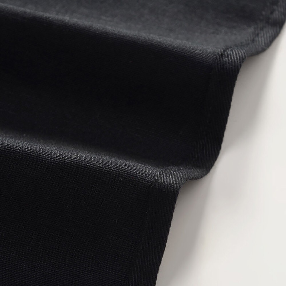 1-100X Unisex Black Bib Aprons with 2 Pockets for Chef Waiter Kitchen Restaurant