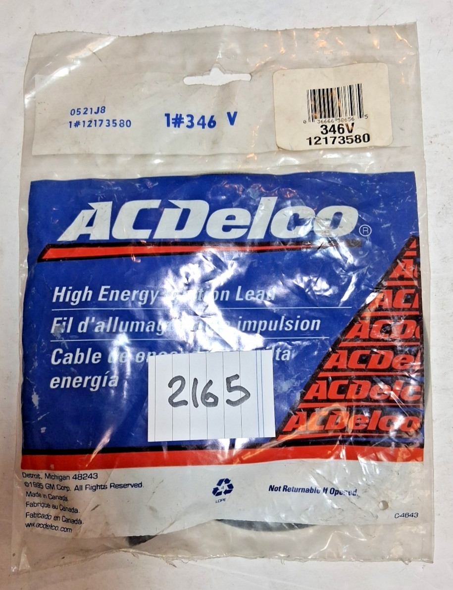 346V OEM AC Delco High Energy Ignition LEAD WIRE GM 12173580