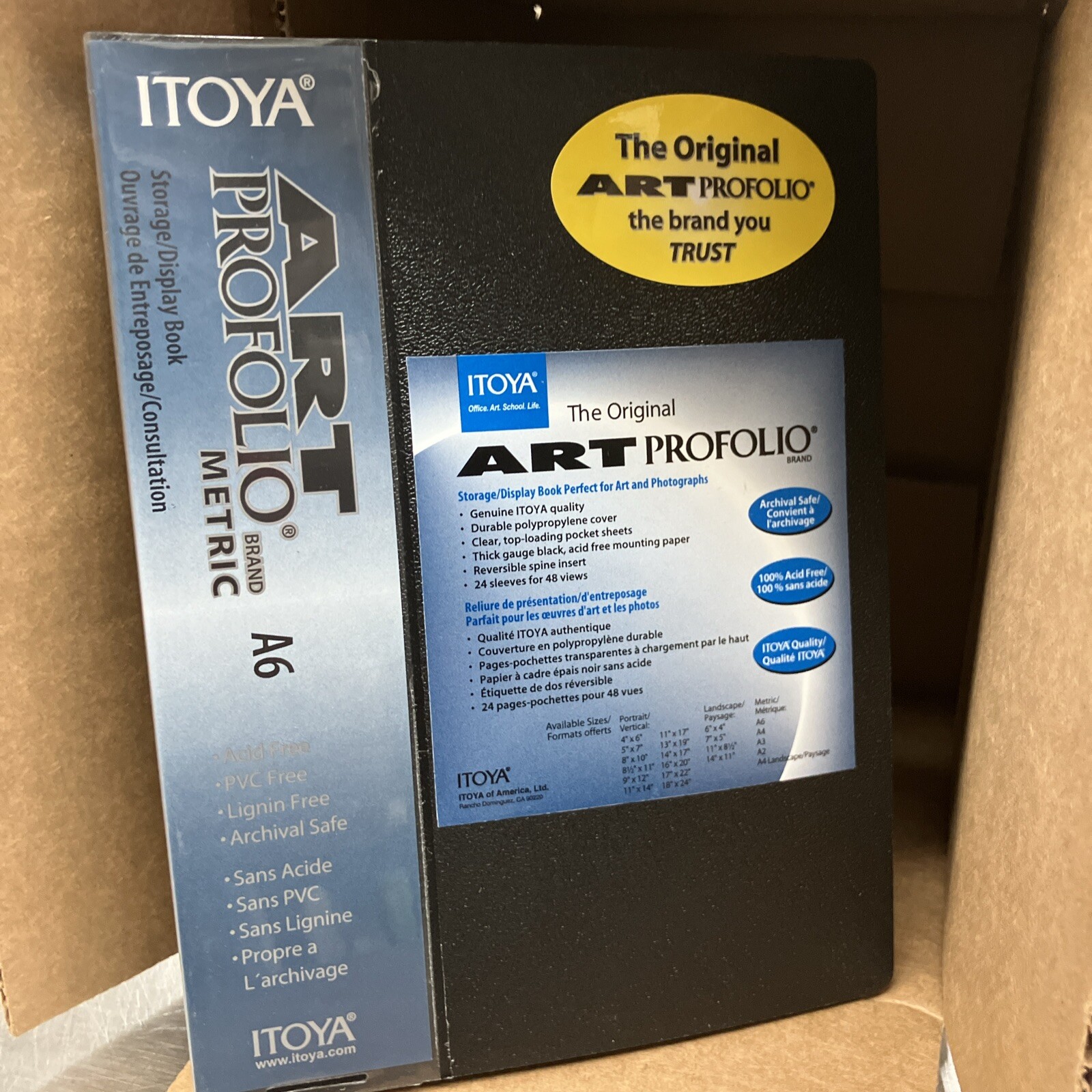 Itoya Original A6 Size – 24pgs/48views 4.1in x 5.8 in