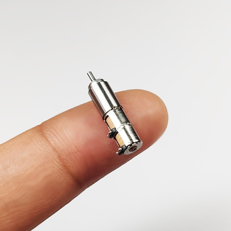 4.6mm Mini Stepper Motor, 5V Micro Coreless Gear Motor with Metal Reduction Gear