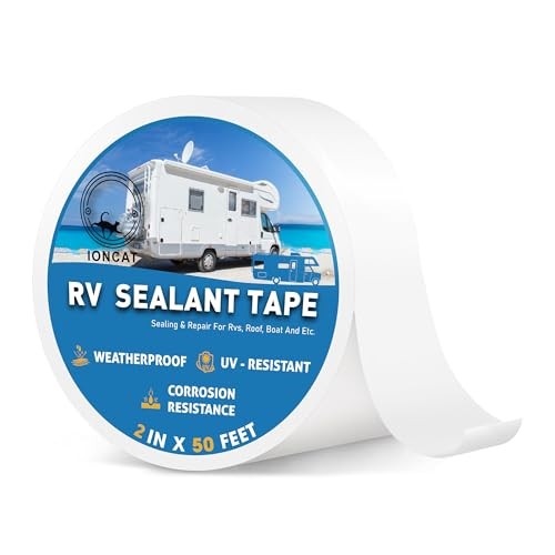 RV Roof Sealant Tape, 2 Inch X 50 Feet RV Repair Seal Tape for Camper Tra