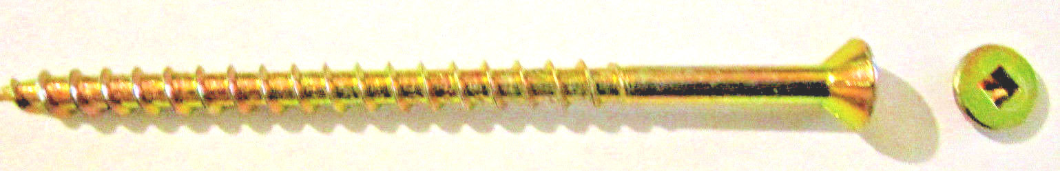 Square Bugle Head #8×3″ Coarse Thread Exterior Zinc Yellow Screw (1000)