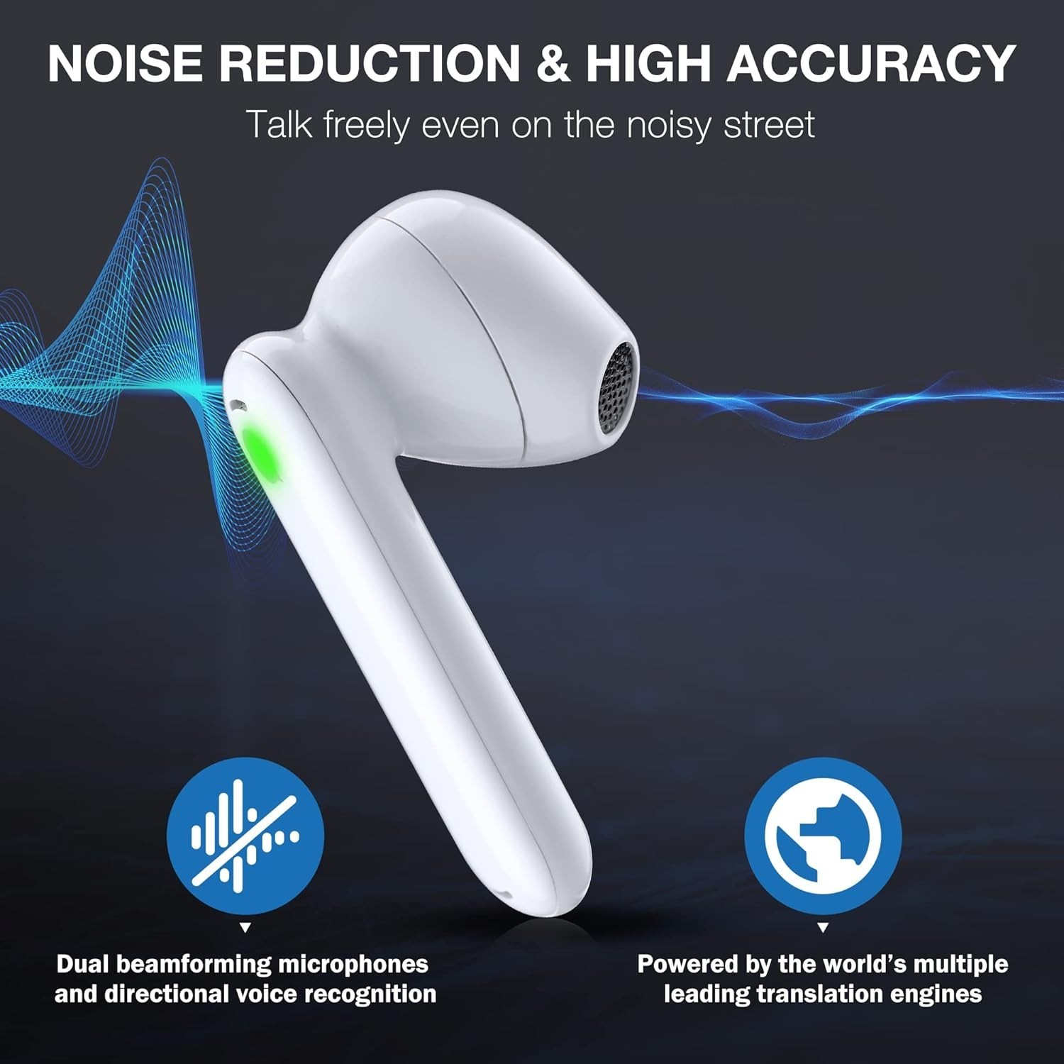 Timekettle WT2 Edge W3 Ai Translator Earbuds White 8 Offline Language 40 Offline