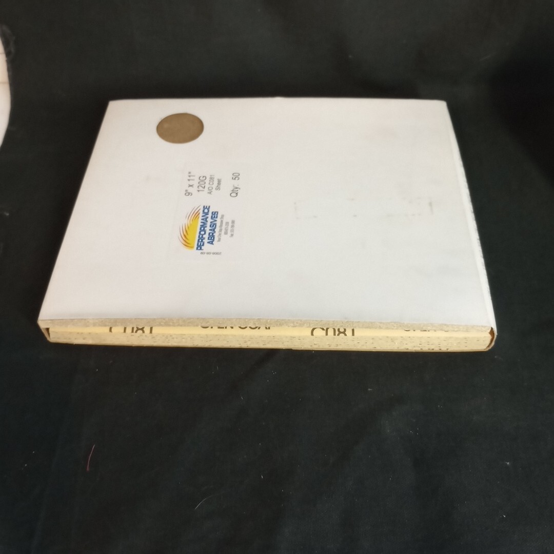 Performance Abrasives 120 Grit ALO Open Cabinet Sand Paper 9×11 Mexico 50 Sheets