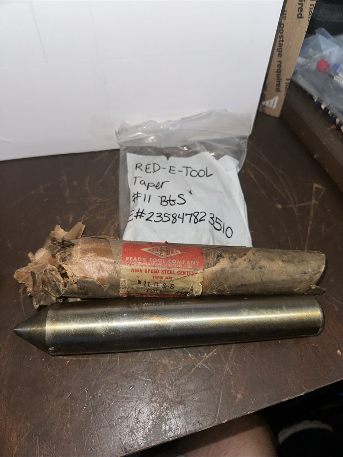 RED-E-TOOL HIGH SPEED STEEL FULL LATHE CENTER TAPER # 11 B&S