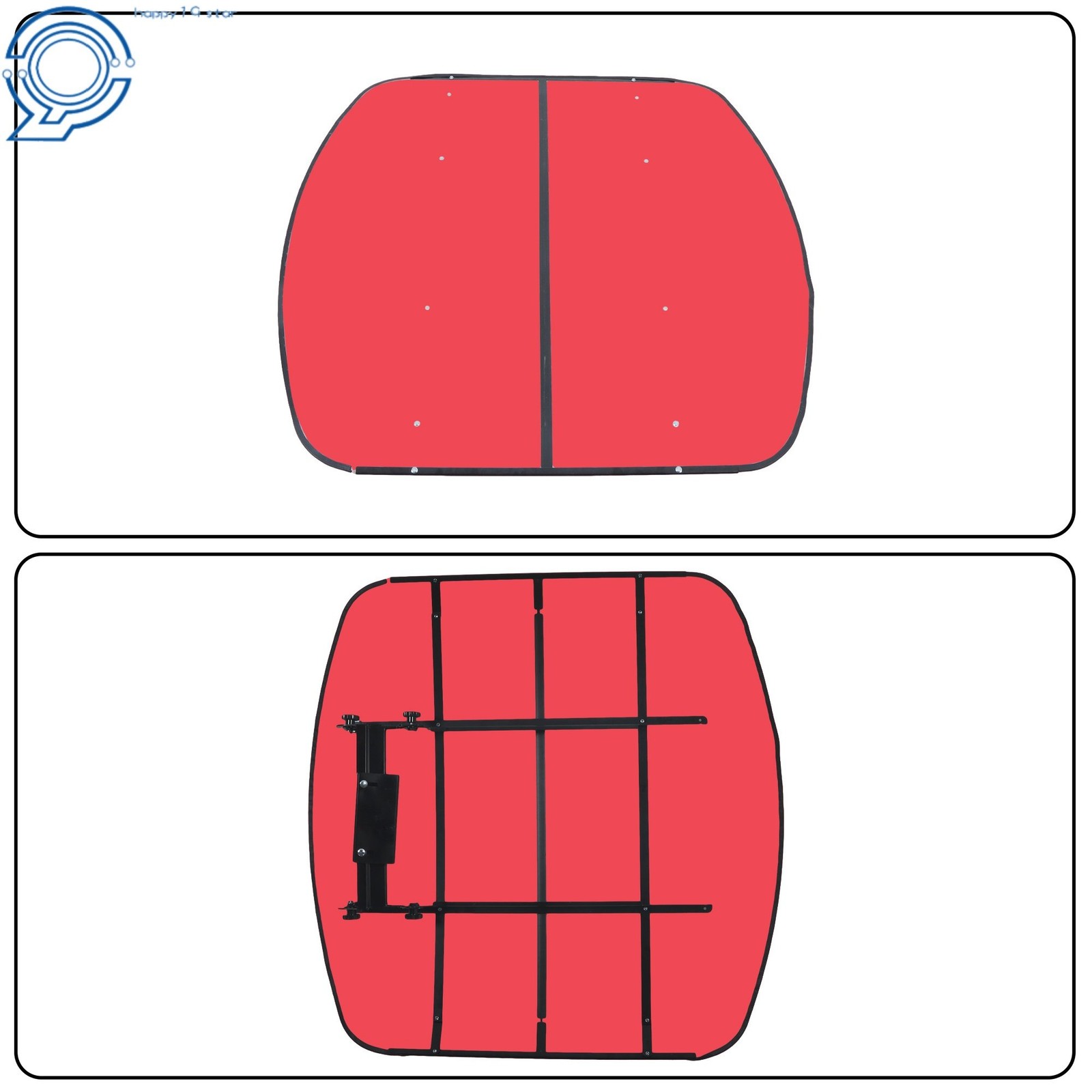 Red Universal Tuff Top Tractor Canopy 52″ X 52″ For ROPS 2″ x 2″ or 2″ x 3″