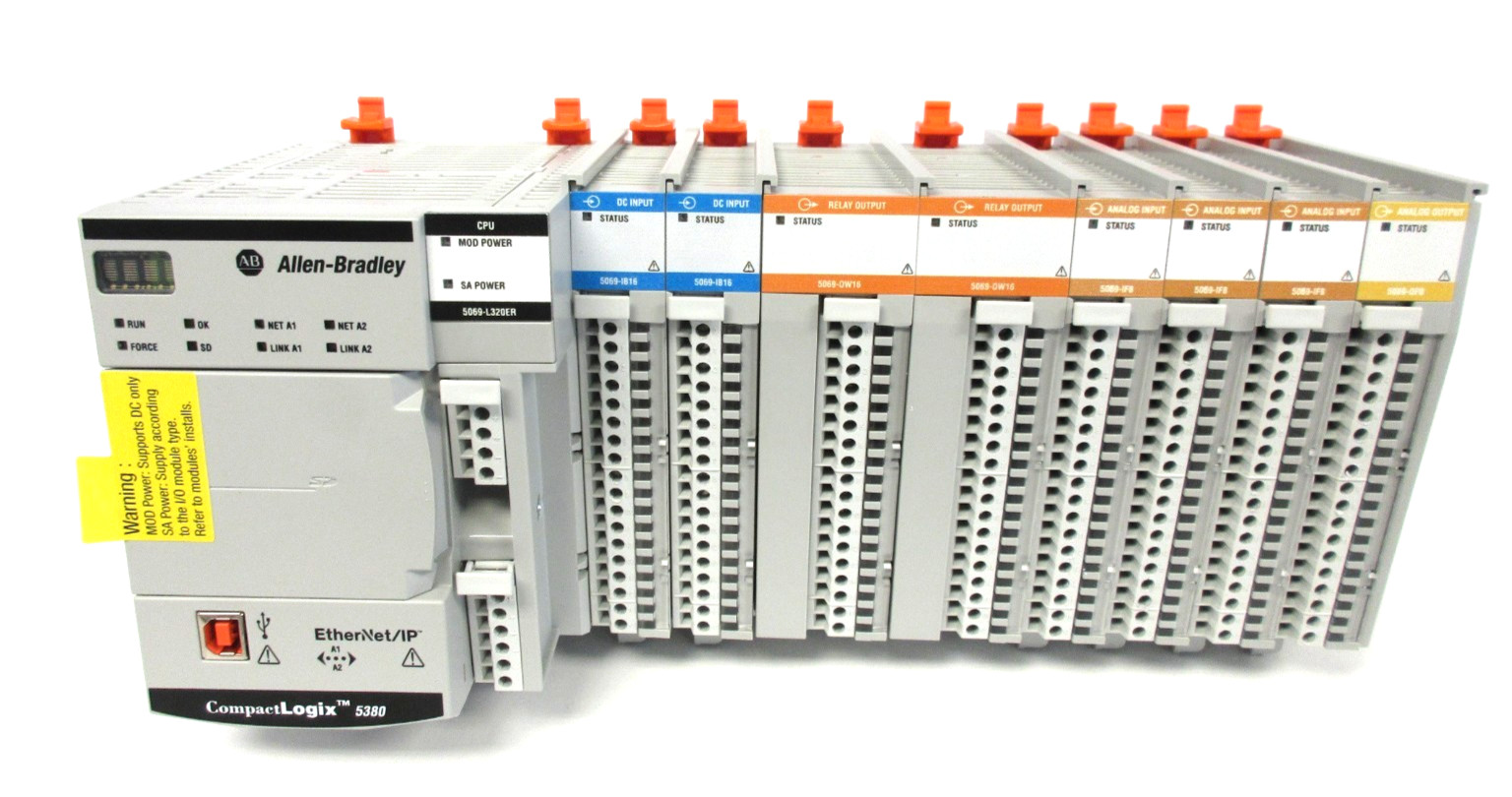 Allen-Bradley 5069-L320ER CompactLogix 5380 2MB Enet Controller W/ I/O Modules