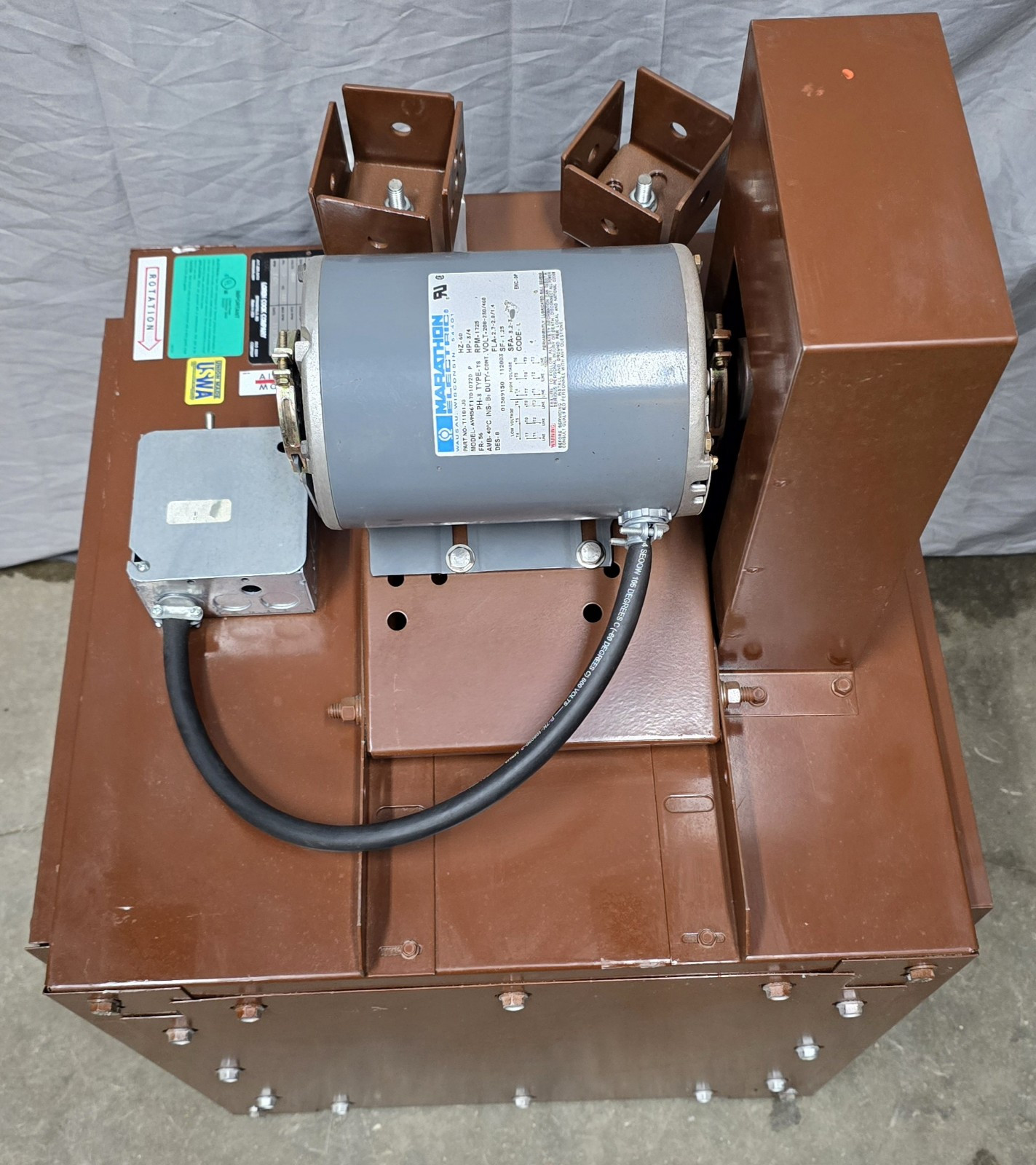 Loren Cook Inline Centrifugal Air Circulator 135 SQNH 3 Phase 460V 1000 CFM NEW
