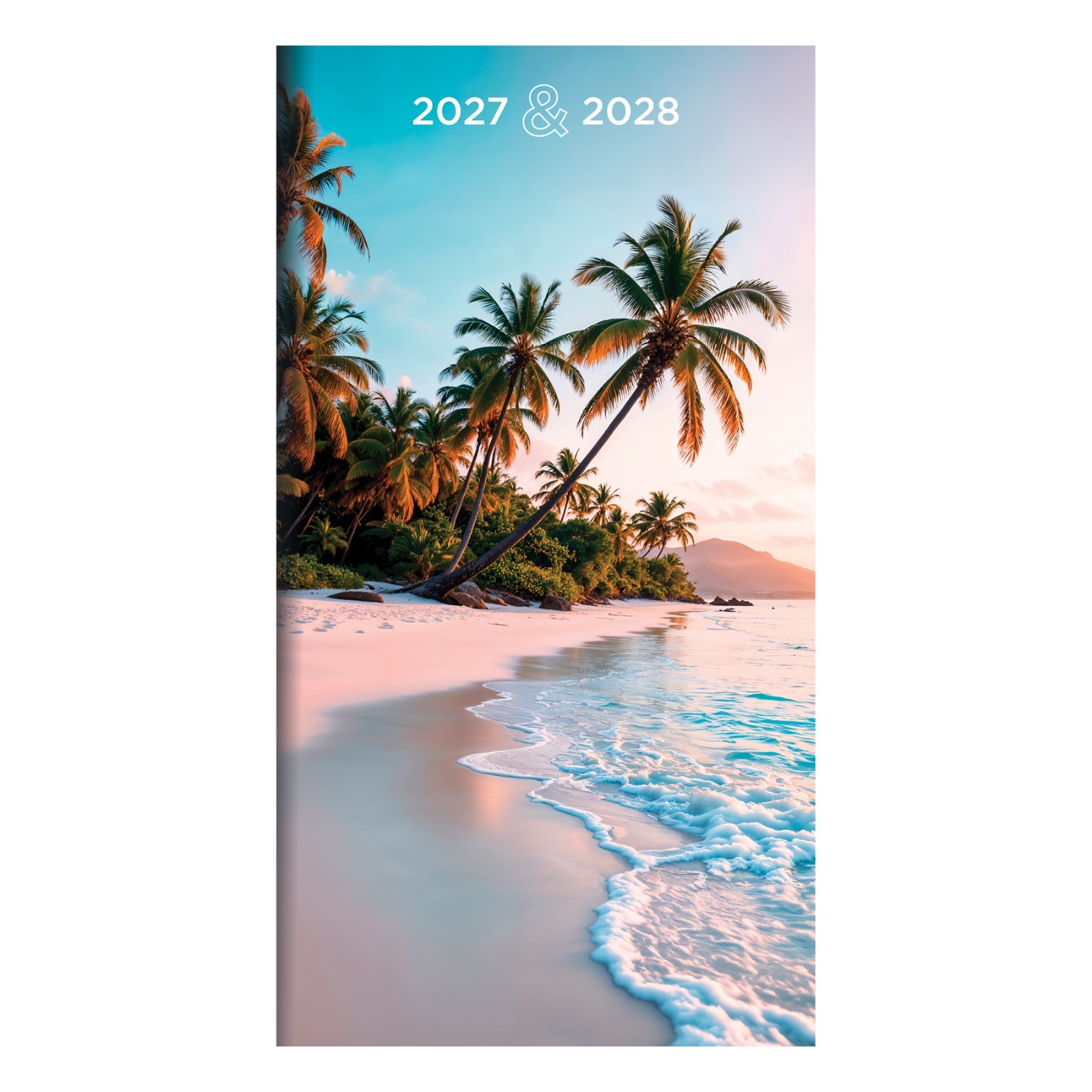 2027-2028 Beaches Small Monthly Pocket Planner