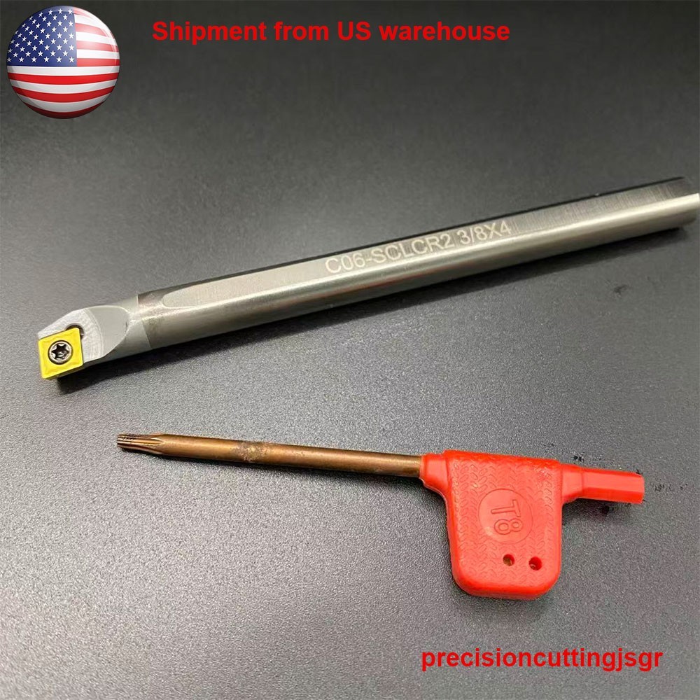 TOOL 3/8 Solid Carbide Boring Bar 3/8″ x 4.00″ C06-SCLCR2 (CCMT 21.51) USA