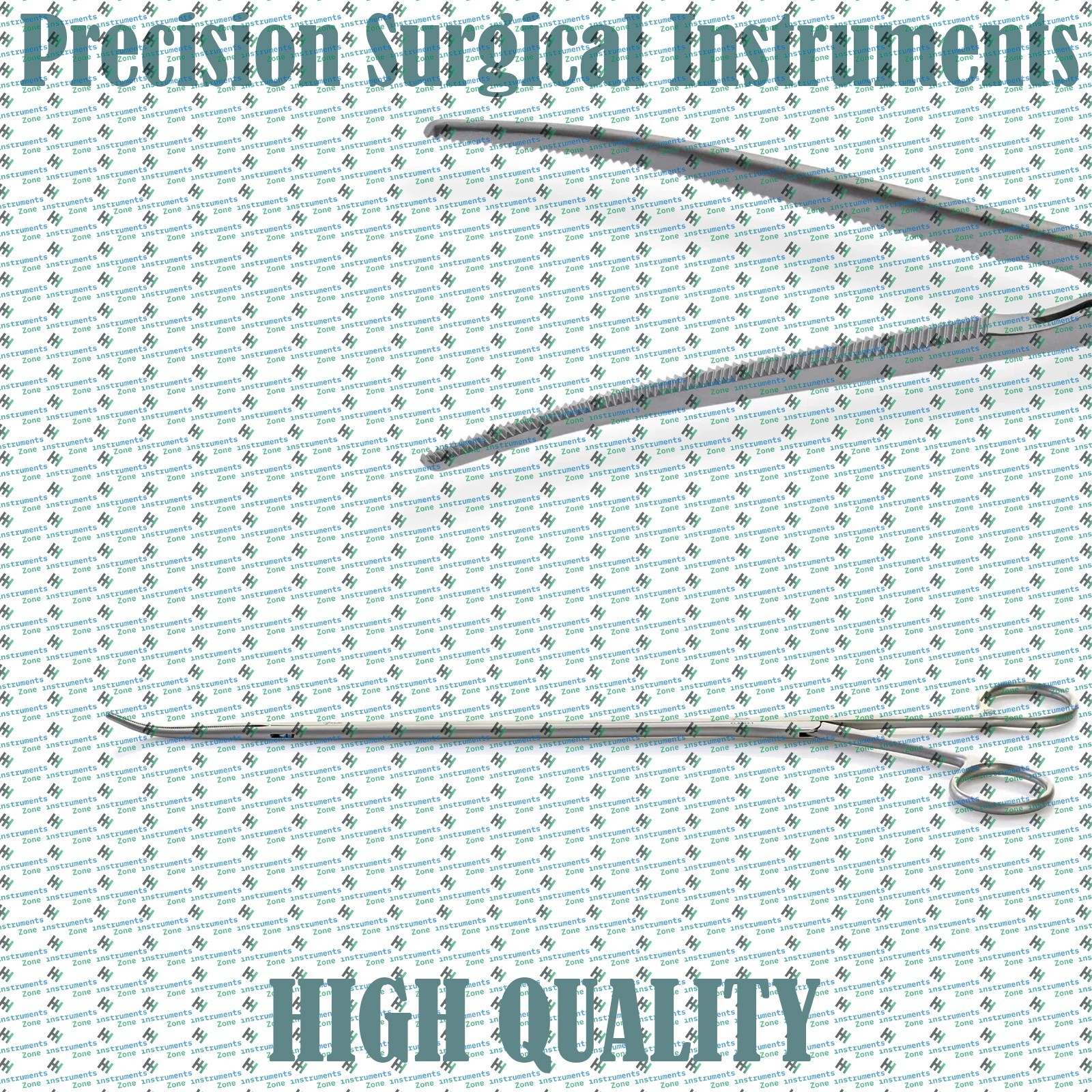 VATS Curved Dissector Serrated jaws 7mm shaft Thoracoscopy Instruments
