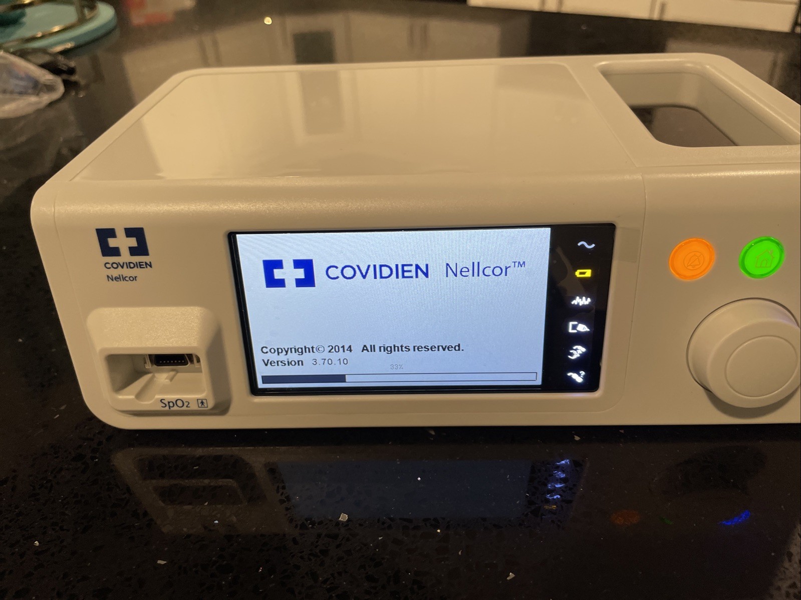 Covidien Nellcor PM100N SpO2 Bedside System Power Cord Included