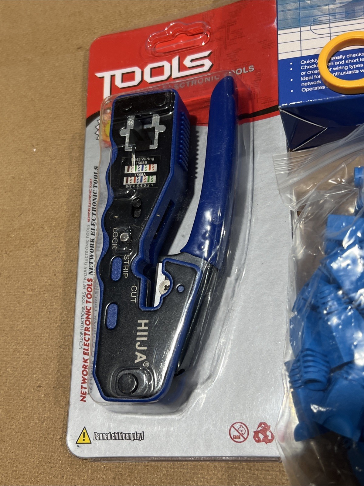 NEW RJ45 Pass Through Networking Crimp Tool Kit Cat5 Cat6 Network Crimping – SXD