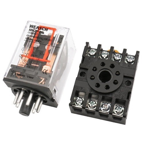 2 Pack MK2P General Purpose Electromagnetic Power Relay AC 110V Coil 8 Pin DPDT