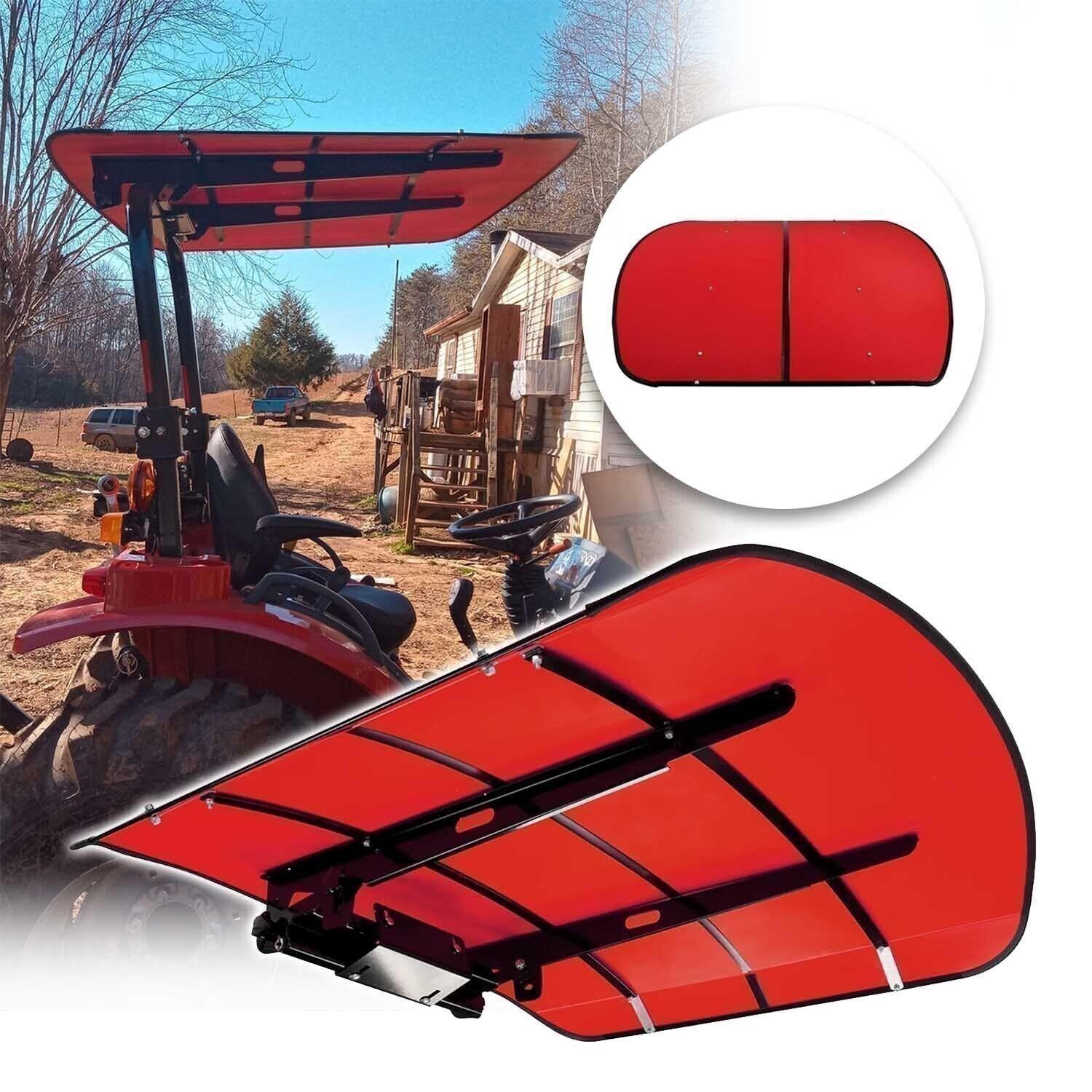 Sun Shield Tuff Top Tractor Canopy For ROPS 48″ X 52″-Red For 2″ x 2″ or 2″ x3″