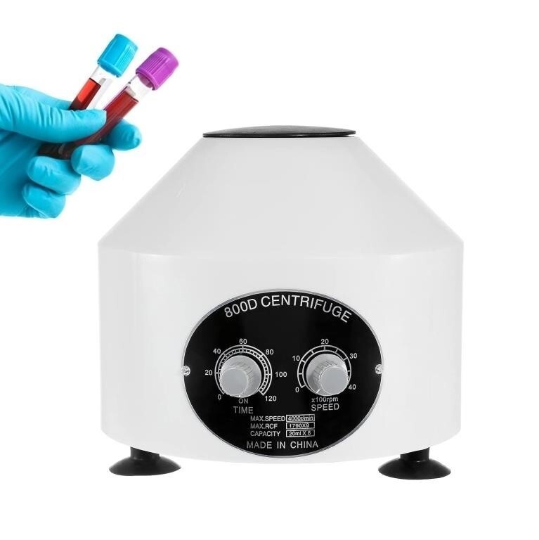 Electric Centrifuge Machine Desktop Laboratory Timer and Speed Control 4000 RPM