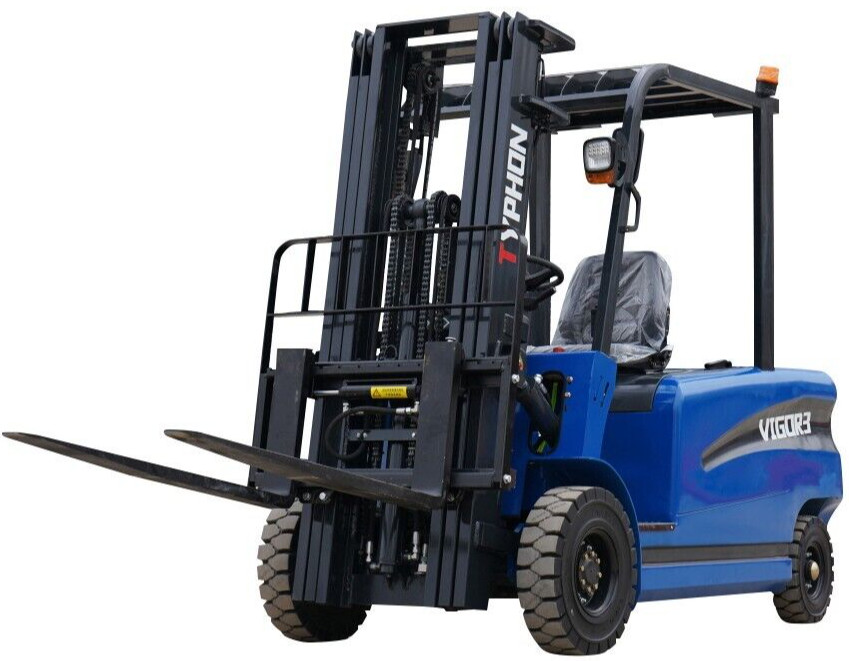 New 3 Ton Rated Capacity TYPHON Electric Forklift Lifter w Side Shift, 3 Stage
