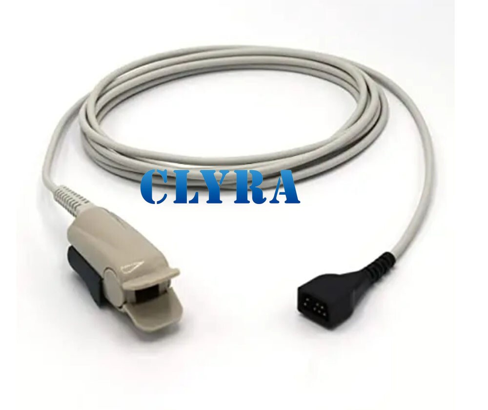 Nonin 8000AA Adult Finger Spo2 Sensor 7 Pin Connector 9.8 ft Compatible