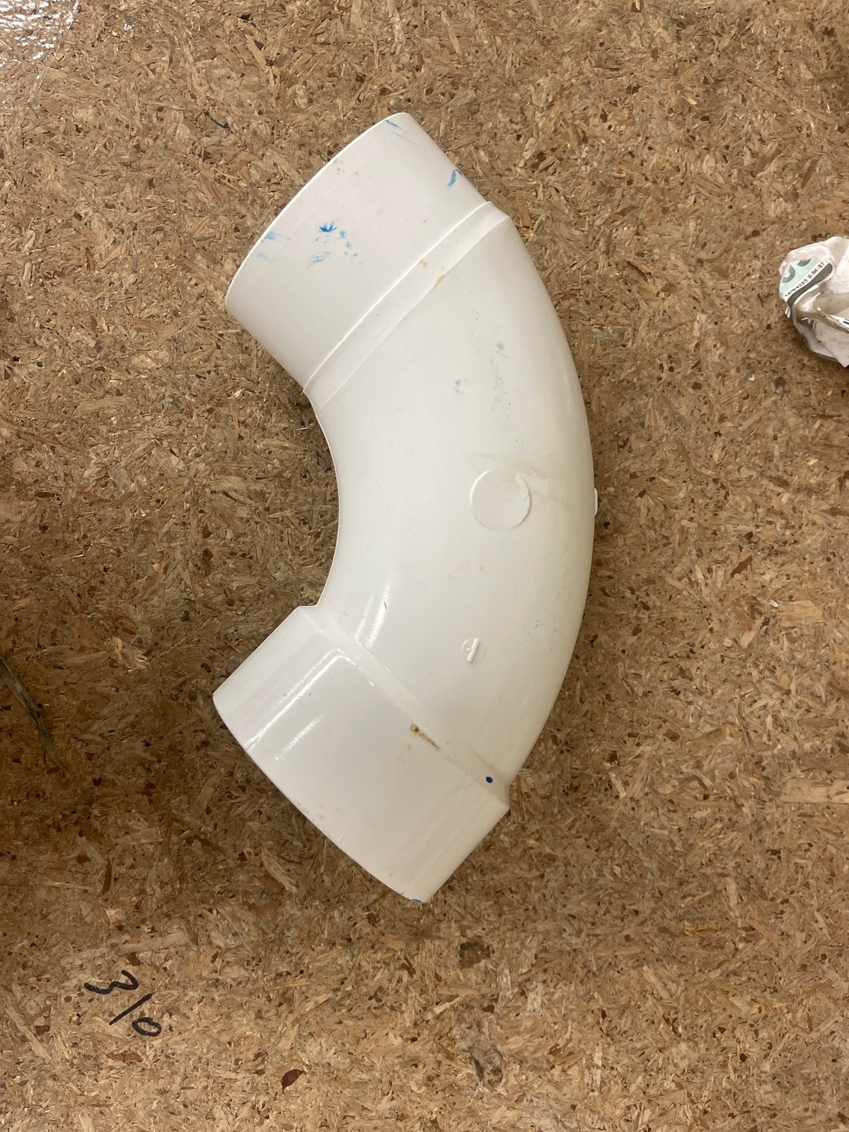 Charlotte Pipe 3 in. PVC DWV 90-Degree Long Sweep Elbow Fitting