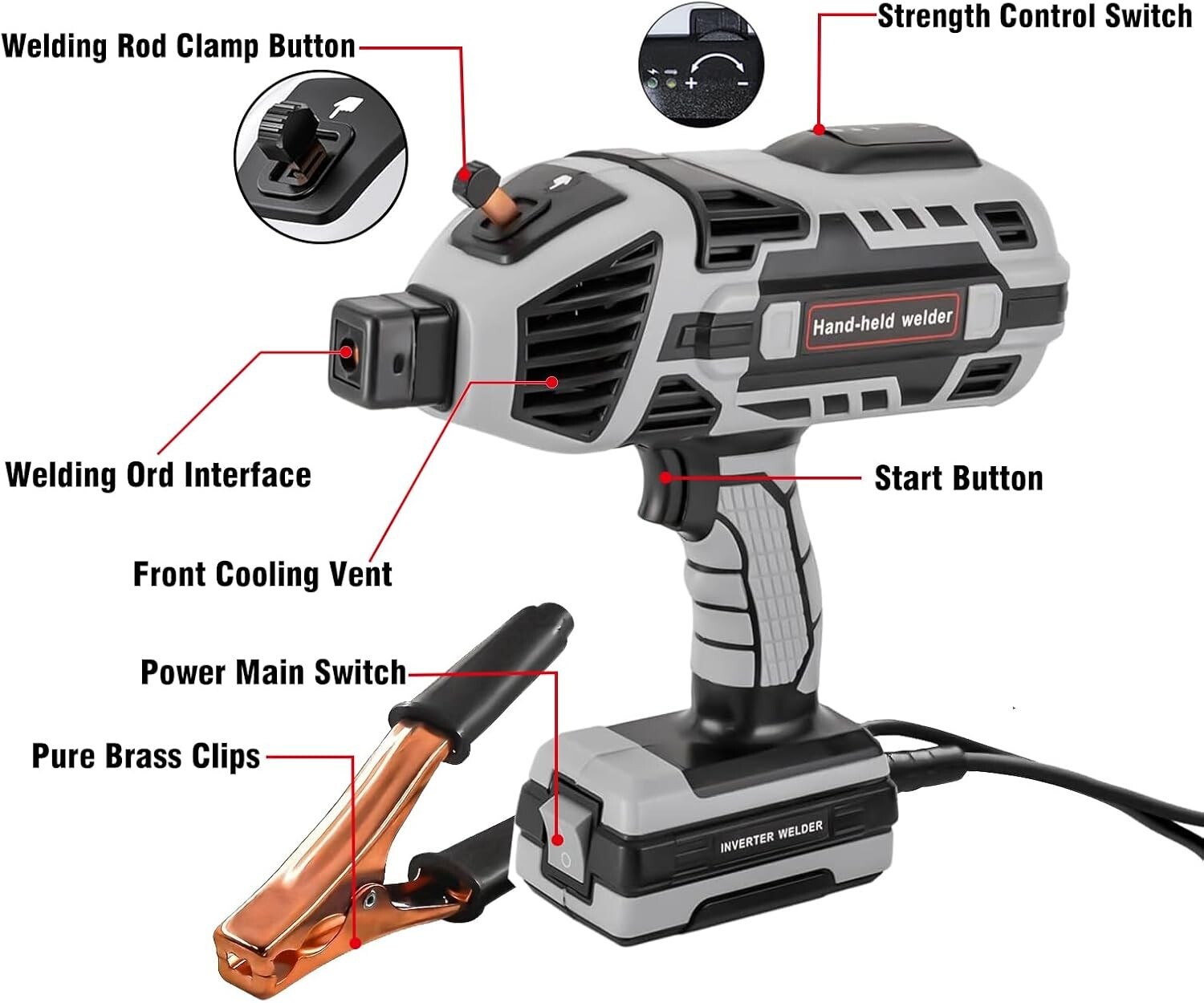 Saker Portable Electric Welding Machine,110V Portable Welder Handheld with IG…