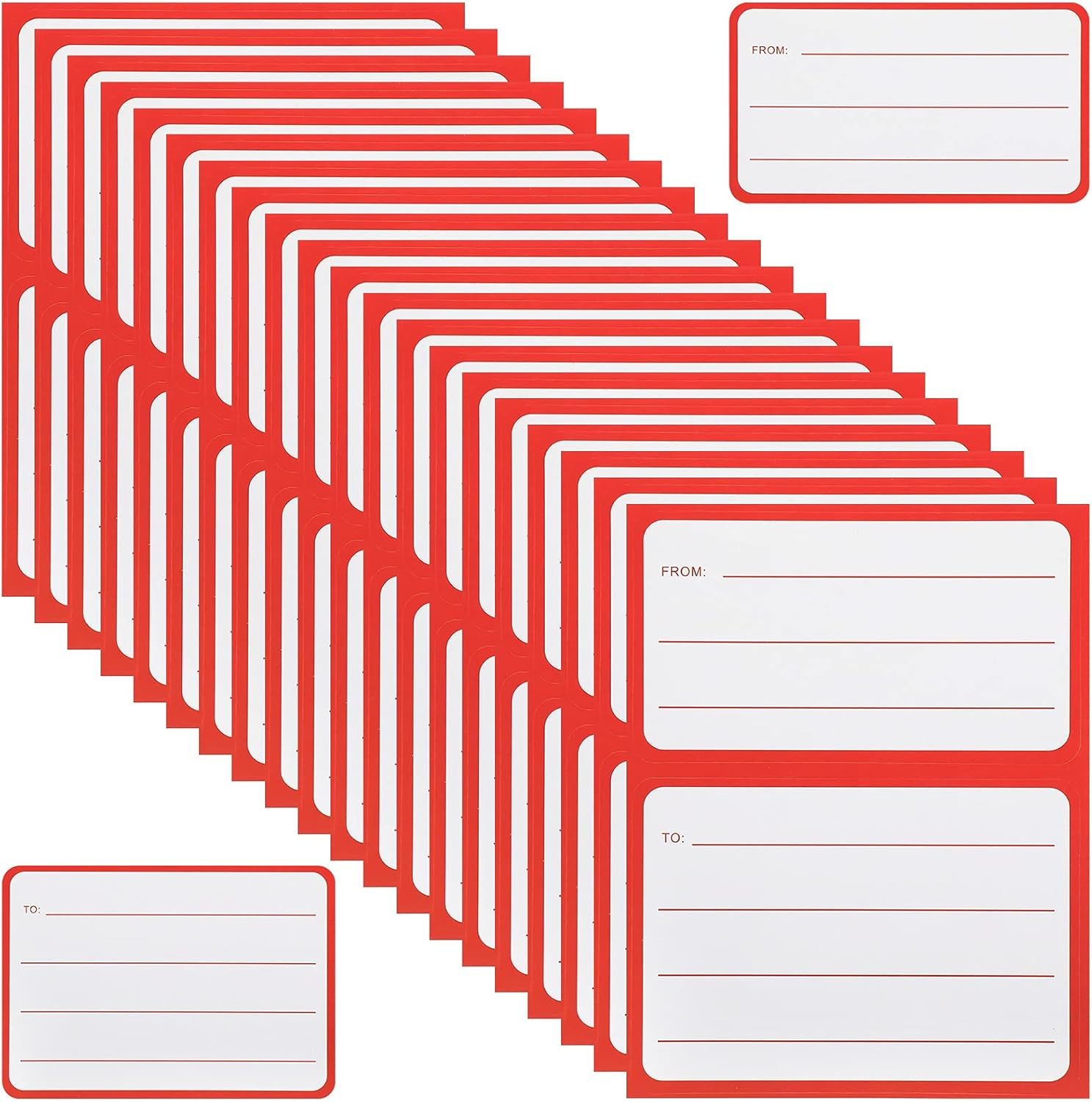 50 Sheets/100 Pcs to from Return Address Mailing Labels Mail Shipping Label, Pos