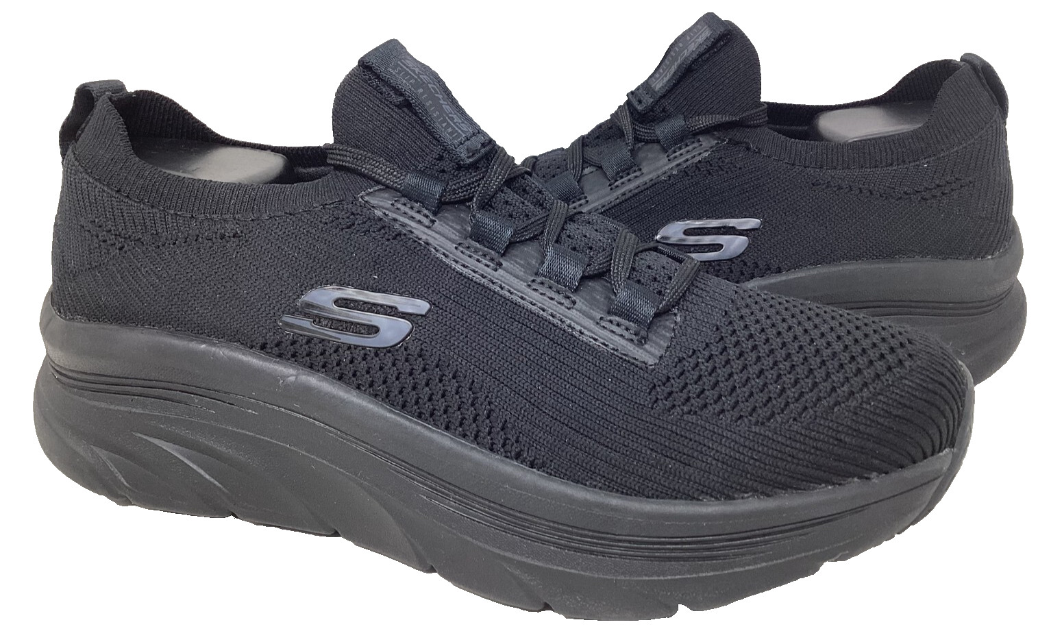 Skechers Women’s Work RF D’Lux Walker Ozema Lace Up Shoes Blk Wide Size:7.5 191H