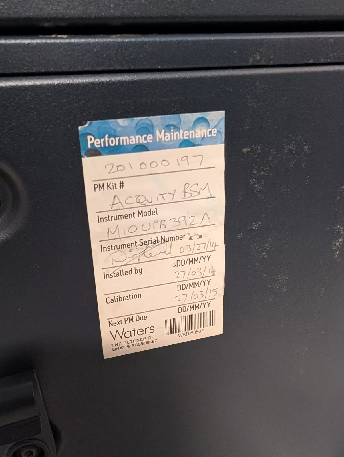 Waters ACQUITY UPLC System with Sample Manager, BSM & MassLynx PC