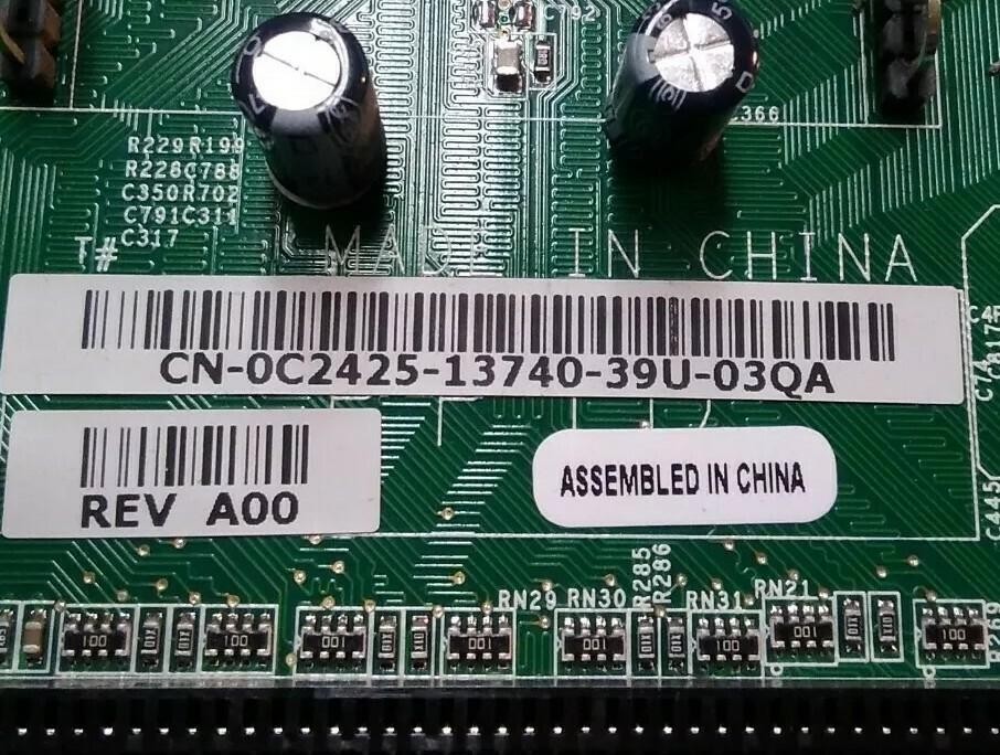 Dell Dimension 411726100004 0C2425 Motherboard CPU SL6VU REV A00