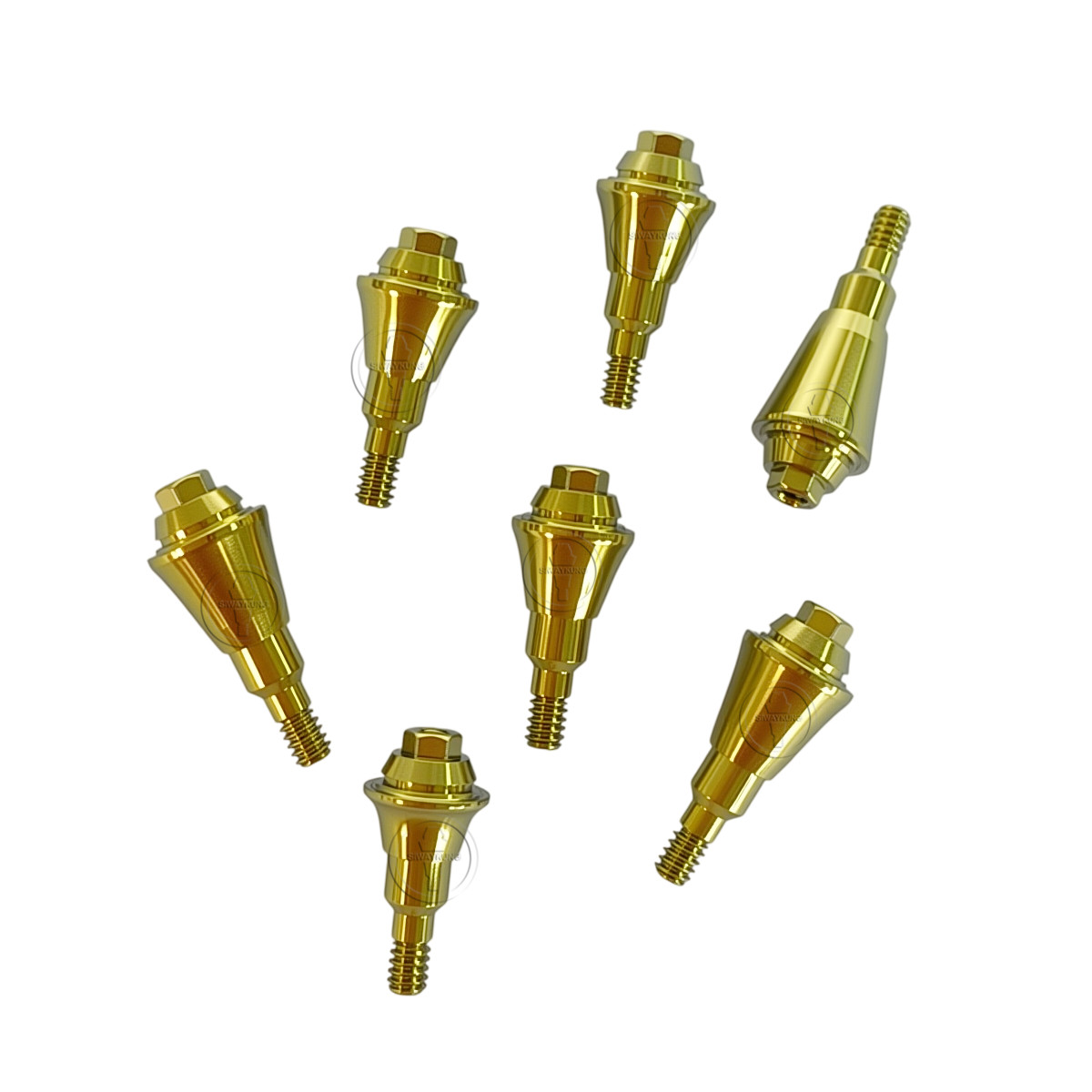 Dental Multi unit Abutment Straight abutment fit to Megagen Blue diamond RC
